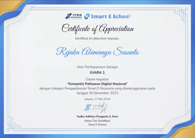 1st Place – National Digital Hero Competition
