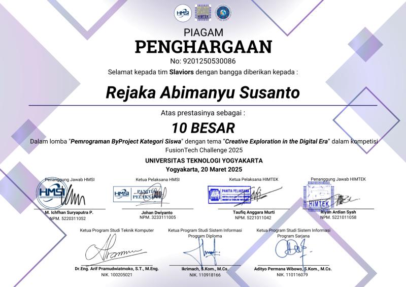 Top 10 – ByProject Student Web Dev Competition