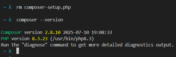 Composer Version Checking Composer Version Checking