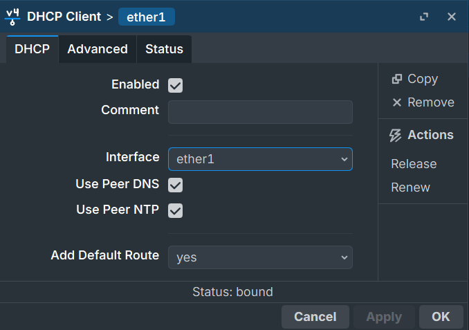 DHCP Client