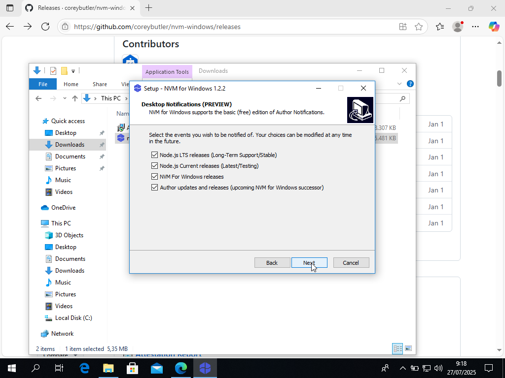 Notification Setting