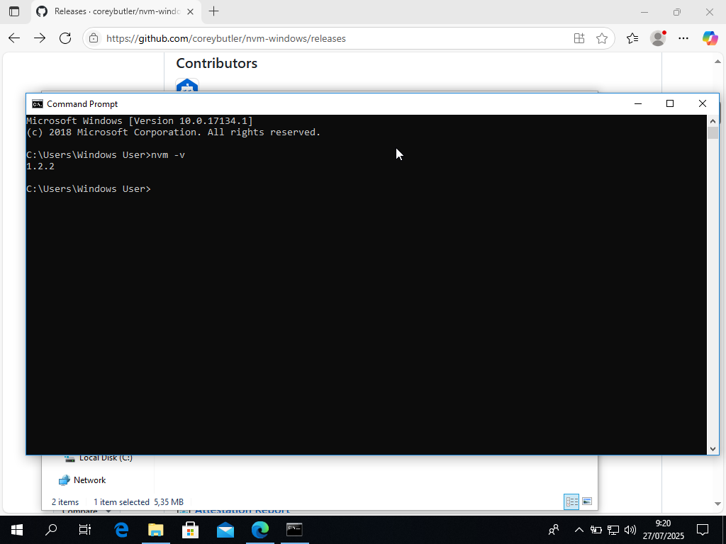 Installing Node Version Manager (NVM) and Node.js on Windows - Rejaka ...