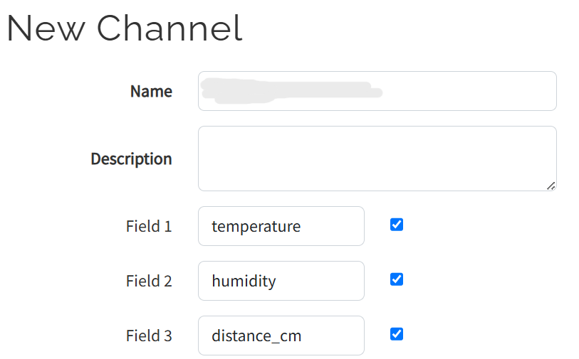 ThingSpeak Channel Setup