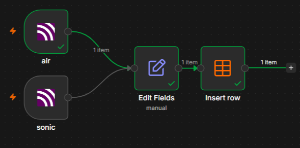 n8n Sensor Data Storing